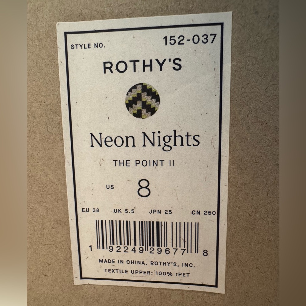 Rothy's Neon Nights The Point II Flats - Picture 3 of 7